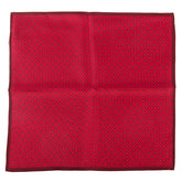 Bordeaux Diamond Silk Pocket Square 32cm